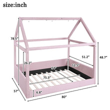 Load image into Gallery viewer, Upholstered House Style Daybed With LED Light Strips