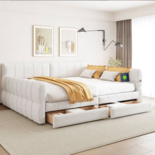 Load image into Gallery viewer, Upholstered Platform Bed With USB Charging