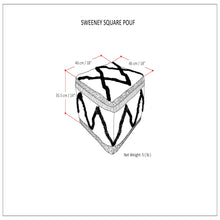 Load image into Gallery viewer, Sweeney - Upholstered Square Pouf