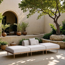 Load image into Gallery viewer, Laguna - 3 Piece Resilient Water Resistant Fabric Outdoor Patio Armless Modular Sofa