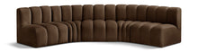 Load image into Gallery viewer, Arc - Velvet 5 Piece U-Shaped Modular Sofa
