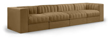 Load image into Gallery viewer, Rummi - Velvet Performance Fabric Upholstered 4 Piece Modular Sofa