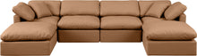 Load image into Gallery viewer, Indulge - Faux Leather 6 Piece Modular Double Chaise Sectional