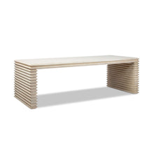 Load image into Gallery viewer, Veda - Geometric Waterfall Dining Table - White