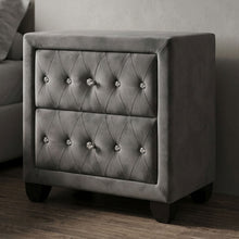 Load image into Gallery viewer, Sophia - 2 Drawer Upholstered Nightstand