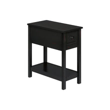 Load image into Gallery viewer, Accent End Table, 2 Tier, Narrow, Lamp, Storage Drawer, Charming Design