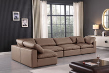 Load image into Gallery viewer, Comfy - 5 Piece Faux Leather Modular Sectional