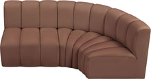 Load image into Gallery viewer, Arc - Faux Leather 3 Piece Sofa