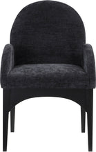 Load image into Gallery viewer, Waldorf - Chenille Dining Arm Chair With Black Legs