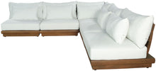 Load image into Gallery viewer, Mirella - 5 Piece Water Resistant Fabric Upholstered Outdoor Patio Modular Sectional