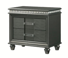 Load image into Gallery viewer, Crown Mark Furniture Adira 2 Drawer Nightstand in Silver image