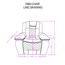 Load image into Gallery viewer, Raize - Power Recliner With LED Functionality - Gray
