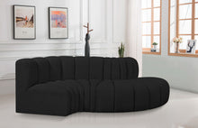 Load image into Gallery viewer, Arc - Boucle Fabric 4 Piece L-Shaped Modular Sofa