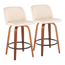 Load image into Gallery viewer, Toriano - Mid Century Modern, Counter Stool (Set of 2)