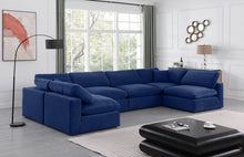 Load image into Gallery viewer, Comfy - 6 Piece Velvet Modular Armless Sectional