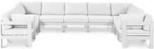 Load image into Gallery viewer, Nizuc - Outdoor Patio 9 Piece Modular Sectional With White Frame