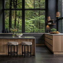 Load image into Gallery viewer, Monette - Counter Stool With Black Base
