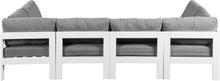 Load image into Gallery viewer, Nizuc - Outdoor Patio 6 Piece Modular Sectional With White Frame