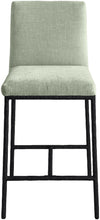 Load image into Gallery viewer, Reeves - Chenille Fabric Upholstered Counter Stool (Set of 2) - Black Base