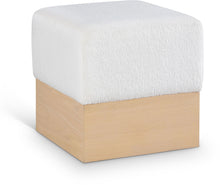 Load image into Gallery viewer, Havre - Ottoman / Stool With Natural Base