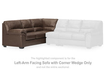 Load image into Gallery viewer, WillowBend - LAF Sofa With Corner Wedge - Umber