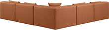 Load image into Gallery viewer, Cube - 5 Piece Modular Corner Armless Sectional - Cognac