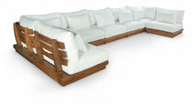 Load image into Gallery viewer, Mirella - 7 Piece Water Resistant Fabric Upholstered Outdoor Patio Modular Sectional