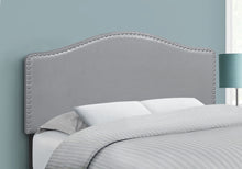 Load image into Gallery viewer, Full Size, Bed Headboard Only, Upholstered Transitional - Gray