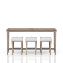 Load image into Gallery viewer, Citrus Heights - Frosted Glass Console Table With 3 Stools - Sand