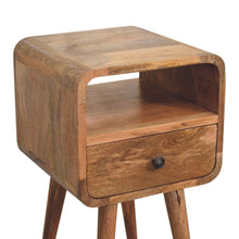 Load image into Gallery viewer, Mini Curve Open Bedside Nightstand