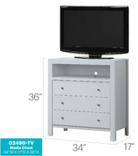 Load image into Gallery viewer, Elegant Transitional Media Chest