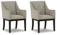 Load image into Gallery viewer, Burkhaus - Dining UPH Arm Chair (Set of 2) - Beige / Dark Brown
