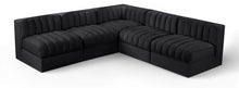 Load image into Gallery viewer, Rummi - Armless Velvet Performance Fabric Upholstered 5 Piece Modular Sectional