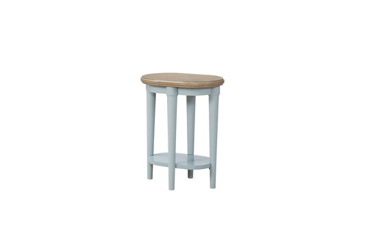 Citrus Heights - Chairside Table - Ocean / Light Brown