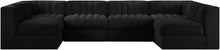 Load image into Gallery viewer, Rummi - Armless Velvet Performance Fabric Upholstered 6 Piece Modular Sectional
