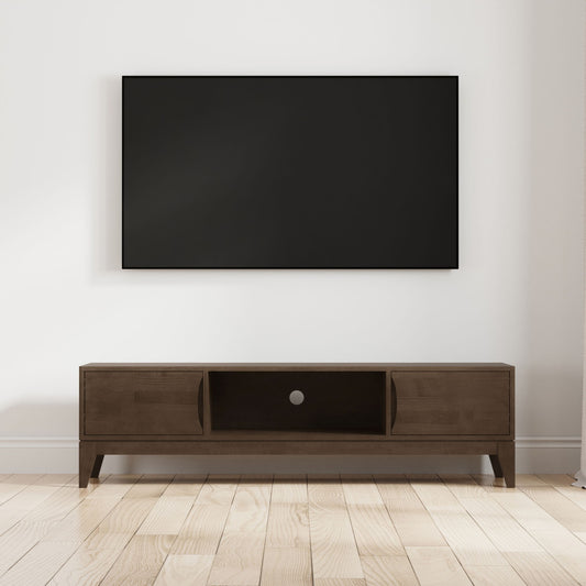 Harper - Low TV Media Stand - Walnut Brown - Ego Home Furniture