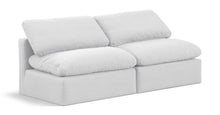 Load image into Gallery viewer, Indulge - Linen 2 Piece Modular Armless Sofa - White