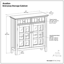 Load image into Gallery viewer, Acadian - Entryway Storage Cabinet - Brunette Brown