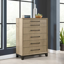 Load image into Gallery viewer, 6 Drawer Chest With Smooth Glides - Brown