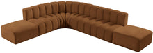 Load image into Gallery viewer, Arc - Velvet 7 Piece Corner Modular Sofa - Saddle