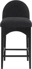 Load image into Gallery viewer, Waldorf - Boucle Stool With Black Legs