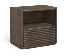 Load image into Gallery viewer, Morino - Oak Veneer And Solid Wood Nightstand - Brown