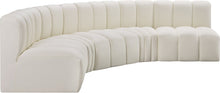 Load image into Gallery viewer, Arc - Faux Leather 5 Piece U-Shaped Modular Sofa