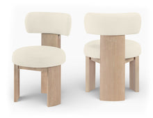 Load image into Gallery viewer, Atelier - Vegan Leather Upholstered Dining Chair (Set of 2) - Painted Natural Frame