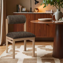 Load image into Gallery viewer, Roundhill - Fabric Dining Chair (Set of 2) - Natural Frame