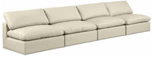 Load image into Gallery viewer, Comfy - Faux Leather Modular Armless Sofa 4 Seats