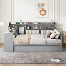 Load image into Gallery viewer, Daybed With 3 Drawers USB Ports And Desk