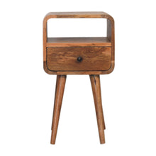 Load image into Gallery viewer, Mini Curve Open Bedside Nightstand