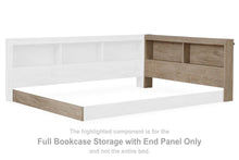 Load image into Gallery viewer, Oliah - F Bookcase Storage w/End Panel - Natural