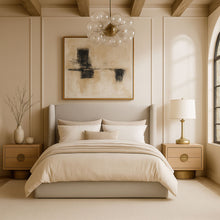 Load image into Gallery viewer, Kendall - Linen Textured Fabric Upholstered Bed